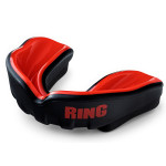 Zobu aizsargs Ring Single Mouthguard (RA-51) melns/sarkans