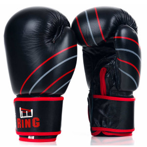 Boksa cimdi Ring Profi (RR-10) 10 oz, melni