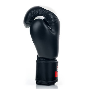 Boksa cimdi Ring Champion (RR-20) 14 oz, melni/balti