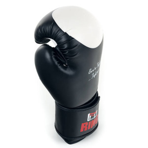 Boksa cimdi Ring Champion (RR-20) 14 oz, melni/balti