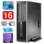 HP 8100 Elite SFF i5-650 16GB 240SSD+1TB DVD WIN10Pro