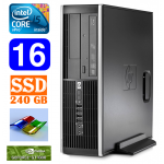 HP 8100 Elite SFF i5-650 16GB 240SSD GT1030 2GB DVD WIN7Pro