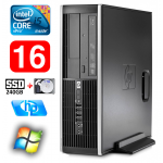 HP 8100 Elite SFF i5-650 16GB 240SSD+1TB DVD WIN7Pro