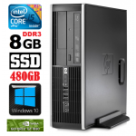 HP 8100 Elite SFF i5-650 8GB 480SSD GT1030 2GB DVD WIN10
