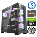 INTOP Ryzen 9 5900X 64GB 1TB SSD M.2 NVME+2TB RTX4070 12GB no-OS