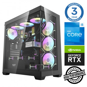 INTOP i5-14400F 32GB DDR5 1TB SSD M.2 NVME+4TB RTX5060Ti 8GB no-OS