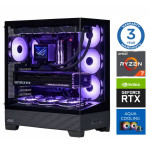 INTOP AQUA Ryzen 7 8700F 16GB DDR5 1TB SSD M.2 NVME+2TB RTX4060Ti 8GB no-OS