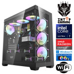 INTOP AQUA Ultra 7 270K Plus 16GB DDR5 1TB SSD M.2 NVME RX9060XT 16GB WiFi WIN11