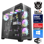 INTOP Ultra 5 250KF Plus 64GB DDR5 1TB SSD M.2 NVME RX9060XT 16GB WiFi WIN11Pro