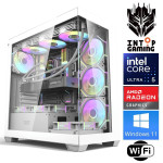 INTOP Ultra 5 250KF Plus 64GB DDR5 1TB SSD M.2 NVME RX9060XT 16GB WiFi WIN11