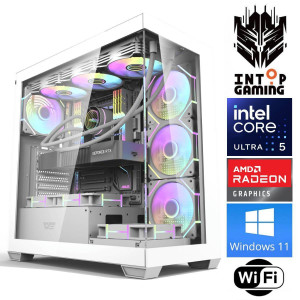 INTOP Ultra 5 245KF 32GB DDR5 1TB SSD M.2 NVME+2TB RX9060XT 16GB WiFi WIN11