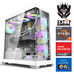 INTOP AQUA Ryzen 7 8700F 32GB DDR5 1TB SSD M.2 NVME RX9060XT 16GB no-OS