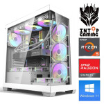 INTOP Ryzen 5 7500F 64GB DDR5 1TB SSD M.2 NVME+2TB RX9060XT 16GB WIN11