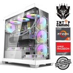 INTOP Ryzen 5 7500F 64GB DDR5 1TB SSD M.2 NVME+2TB RX9060XT 16GB no-OS