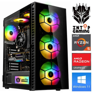 INTOP Ryzen 5 5600X 32GB 500SSD M.2 NVME+2TB RX9060XT 16GB WIN11Pro INTOP Ryzen 5 5600X 32GB 500SSD M.2 NVME+2TB RX9060XT 16GB WIN11Pro