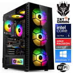 INTOP Ultra 5 250KF Plus 32GB DDR5 500SSD M.2 NVME RX9060XT 16GB WiFi WIN11