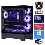 INTOP Ultra 5 250KF Plus 64GB DDR5 1TB SSD M.2 NVME RX9060XT 16GB WiFi WIN11