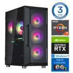 INTOP AQUA Ryzen 7 7700X 16GB DDR5 1TB SSD M.2 NVME RTX5050 8GB WIN11
