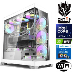 INTOP AQUA Ultra 5 245KF 16GB DDR5 1TB SSD M.2 NVME RTX5050 8GB WiFi WIN11