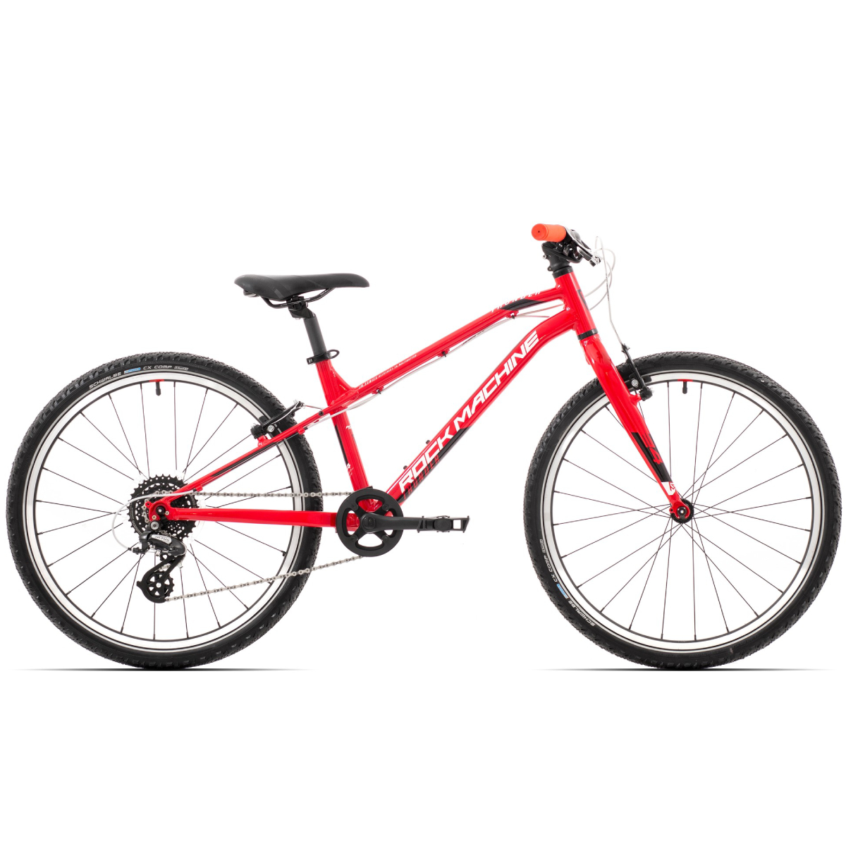 Rock Machine Youth bicycle Thunder 24 VB (III) red (Wheel size: 24 inch Frame size: 12.5 inch)