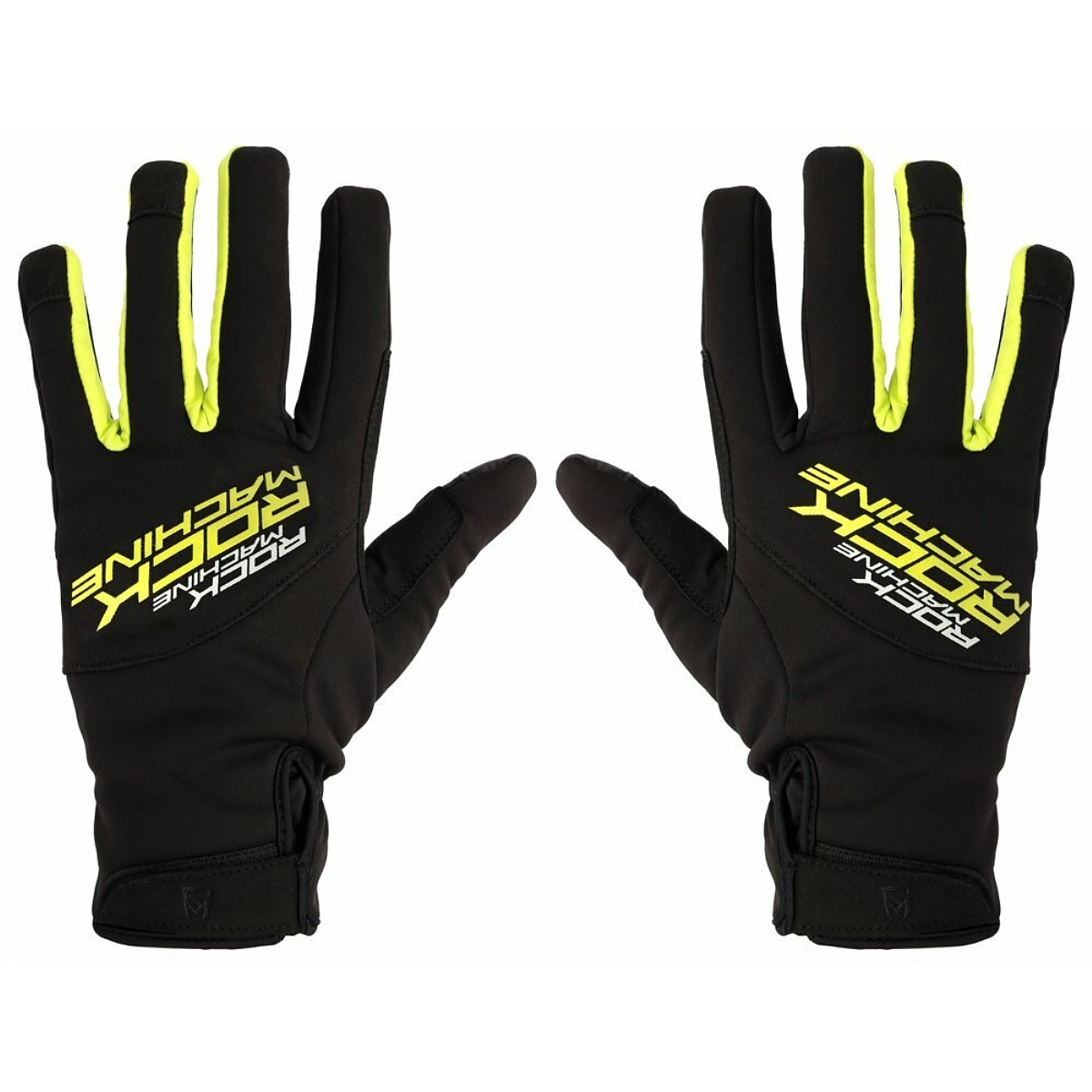 Rock Machine Winter Race LF gloves, black/green, Men's