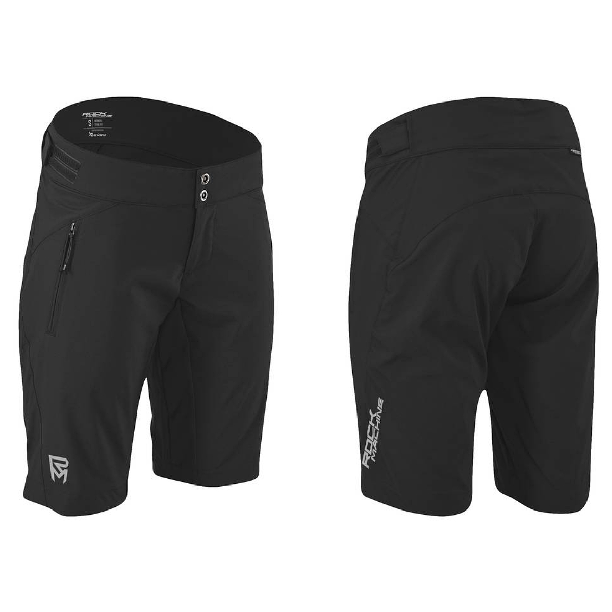 Rock Machine Women's Race Cycling Shorts, Black, L