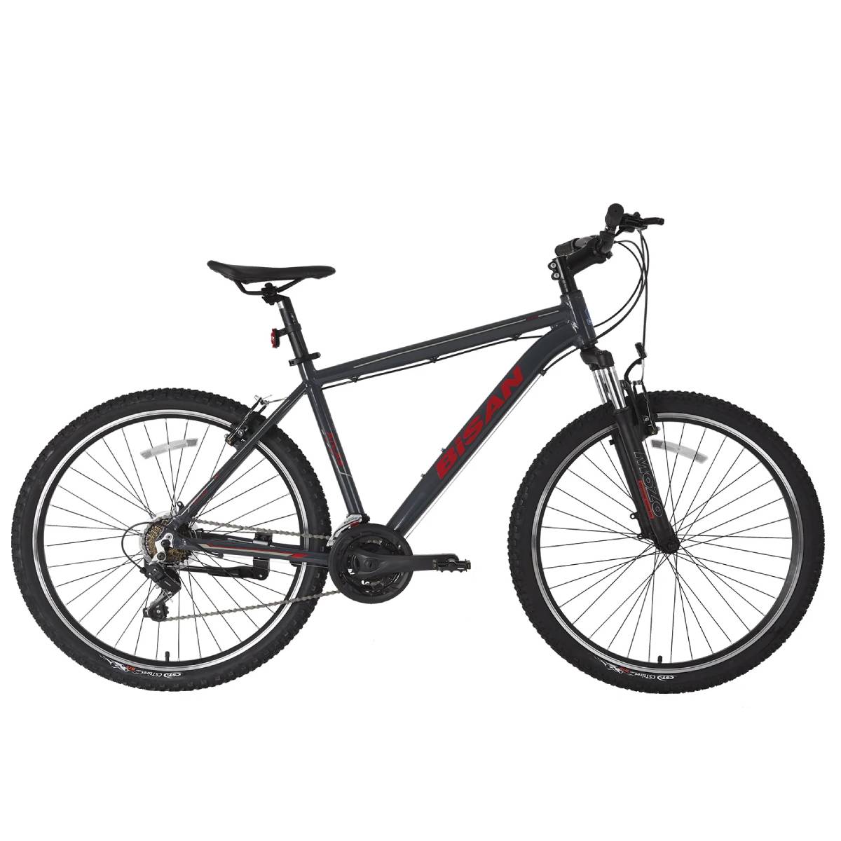 BISAN Atlas V-25 mountain bike, gray/red (male)