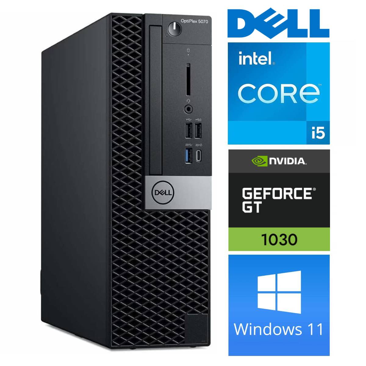 DELL 5070 SFF i5-9500 64GB 512SSD M.2 NVME GT1030 2GB WIN11Pro