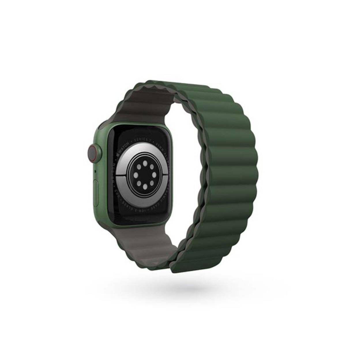 EPICO Magnetic Strap for Apple Watch 42/44/45/49 mm – gray/green