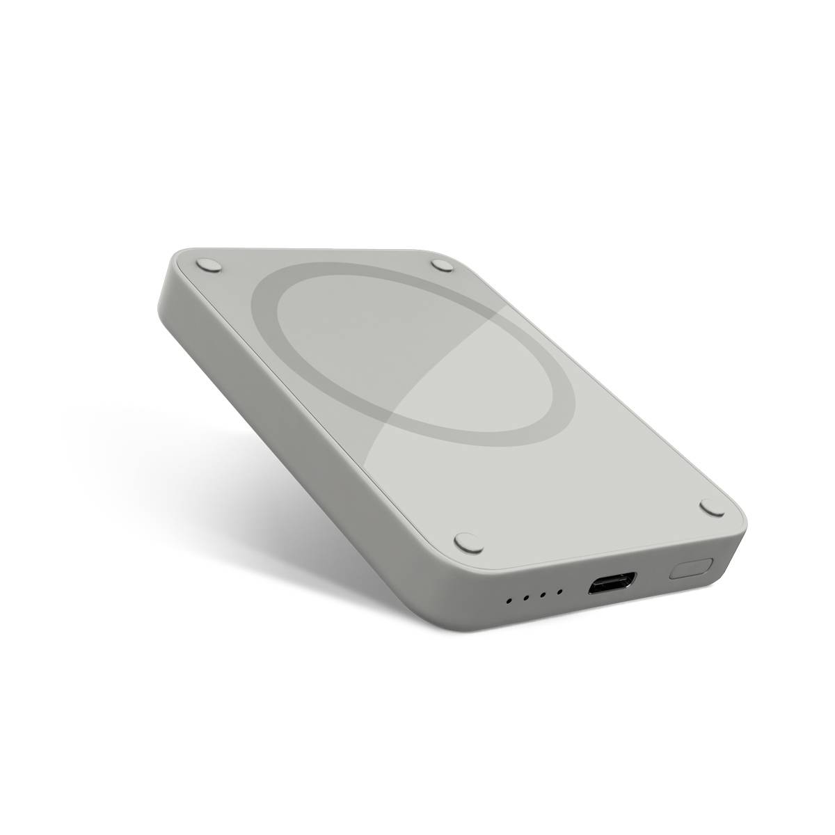 EPICO 4200mAh magnetic wireless power bank – light grey