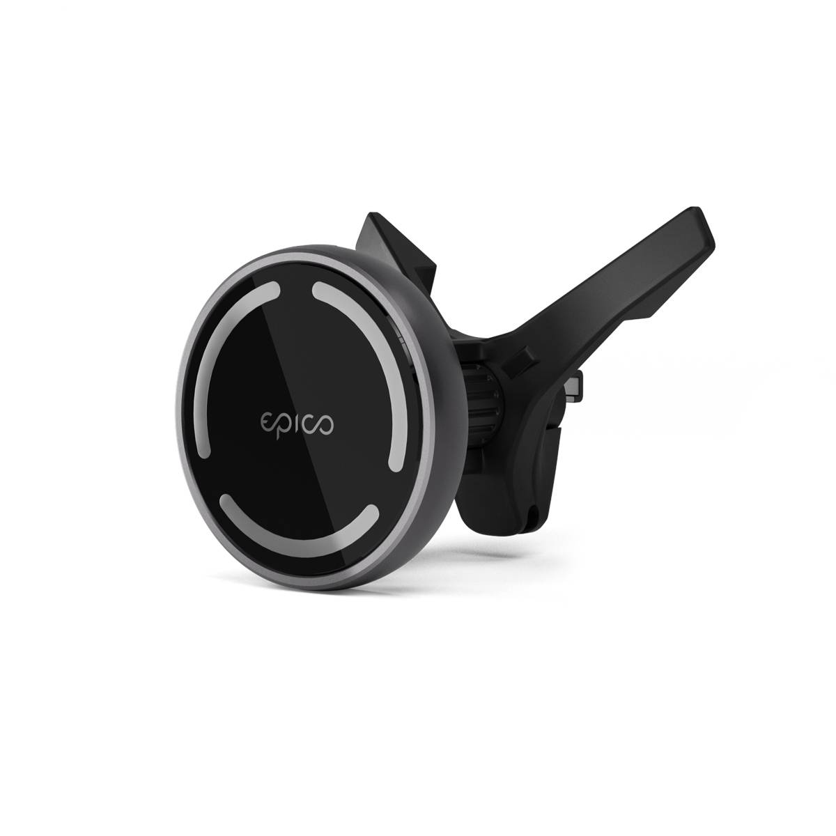 EPICO Magnetic wireless car charger (MagSafe compatible), 15W/10W/7.5W + 18W QC, space gray