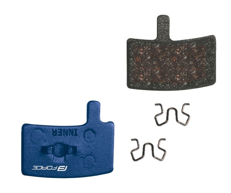FORCE Hayes Trail Fe brake pads, with mounting bracket