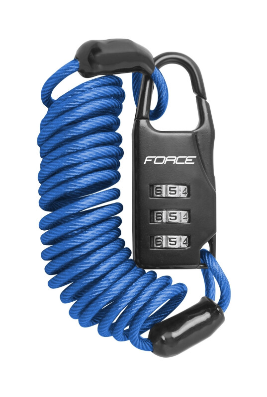FORCE Small blue bicycle lock